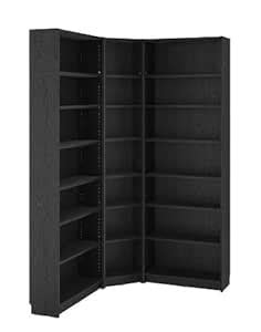 TROFAST Billy Bookcase Corner Comb w ext Units, White, 136/136x28x237 ...