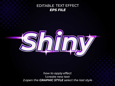 shiny text effect, font editable, typography, 3d text. vector template 12256200 Vector Art at ...