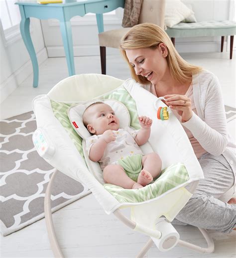 Fisher Price Deluxe Newborn Auto Rock N Play Sleeper In Soothing River ...