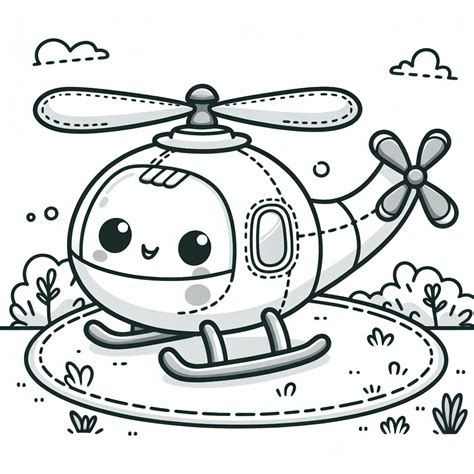 Helicopter Coloring Page – Color My Pages