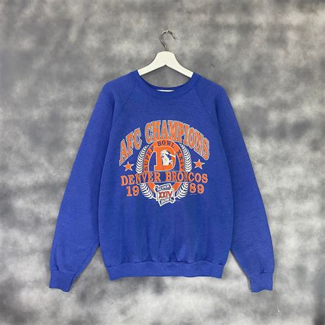 Vintage 1989 AFC Champions Denver Broncos AFC Championship University ...