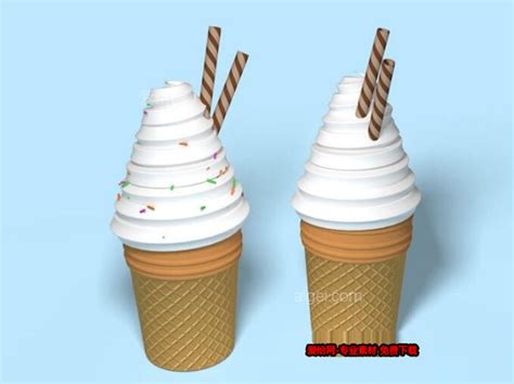 冰淇淋|3D|Other|大蛋花_Copy作品-站酷ZCOOL