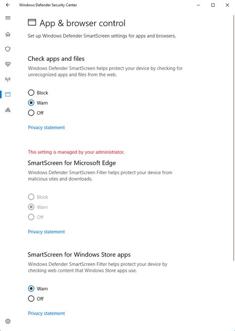 Image result for Windows Defender SmartScreen Disable