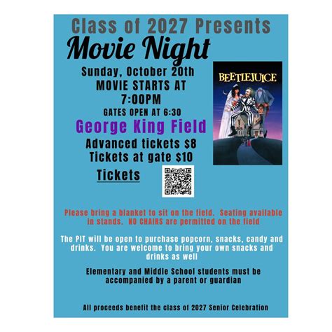 Movie Night featuring Beetlejuice, George L. King Field at Strath Haven ...