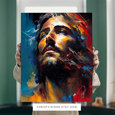 Christian Modern Art Jesus Print Jesus Painting Jesus Art Print Modern ...