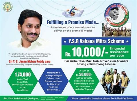 YSR Vahana Mitra Scheme | Govt Schemes India