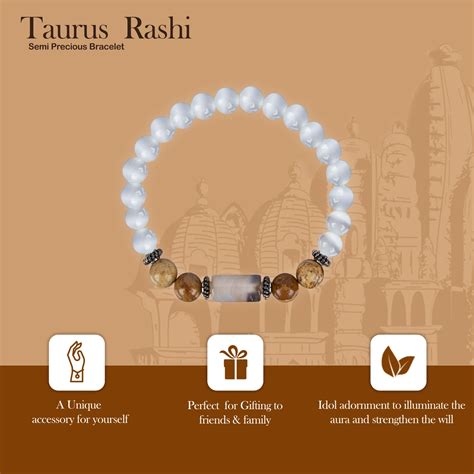 Giri - Taurus Rashi Bracelet | Crystal Bracelet | Gemstone Bracelet