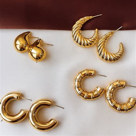 TFC Aurum Gold Plated Earrings (Combo set )