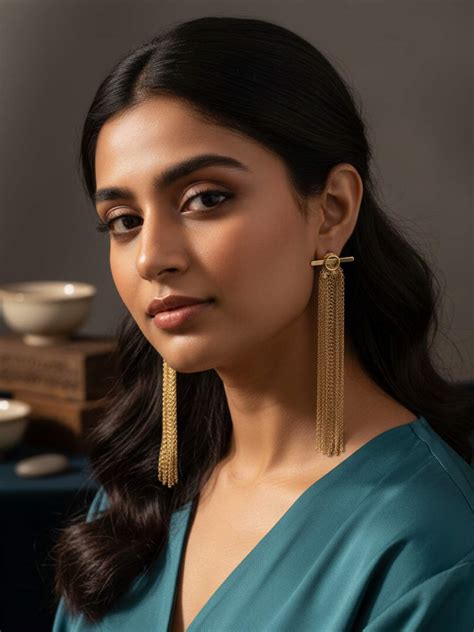 Buy Gold Fringe Clip On Earrings Online - Ishhaara