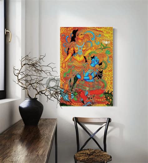 Buy Kerala Mural Canvas Painting Online at Best Price - Artociti – artociti