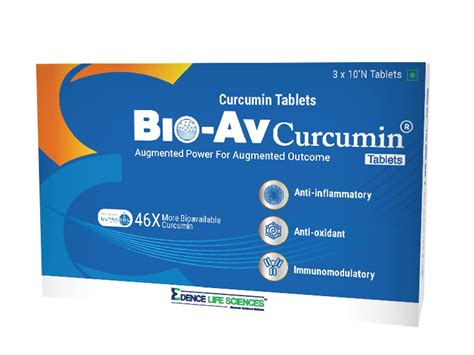 Bio-Av Curcumin with 46x Higher Bioavailable Curcumin 500 mg -Veg ...