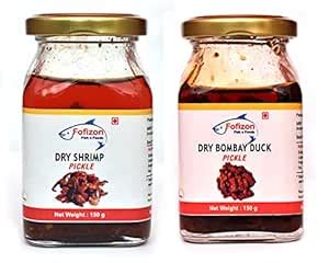 Fofizon's | COMBO | Dry Bombay Duck Bombil Pickle 150g + Dry Shrimp ...