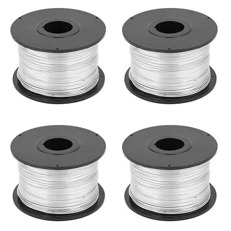 Fafeicy 4Pcs Tie Wire, Roll of Steel Wire, 110m 0.8mm Steel Tie Wire ...