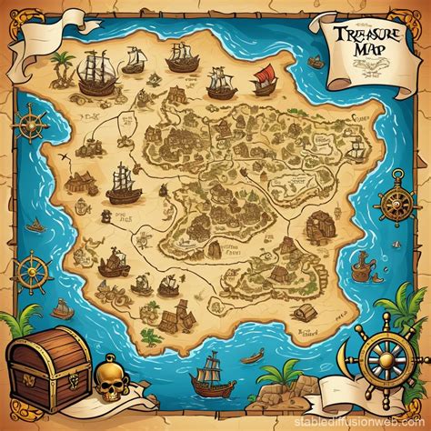 treasure map background Prompts | Stable Diffusion Online