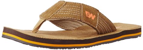 Buy BATA Weinbrenner Men's Kay Gold Leather Flip Flops Thong Sandals ...