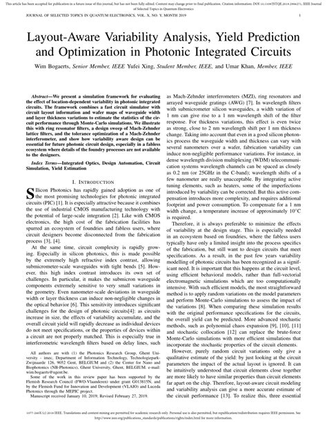 Image result for Yield and Variability Optimization IC