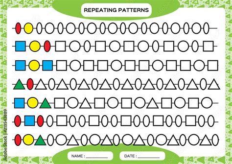 Image result for Repeated Pattern Worksheet