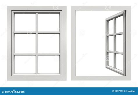 Window Open and Closed stock illustration. Illustration of design ...