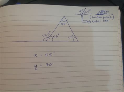 find the value of x and y in the following diagram - Brainly.in