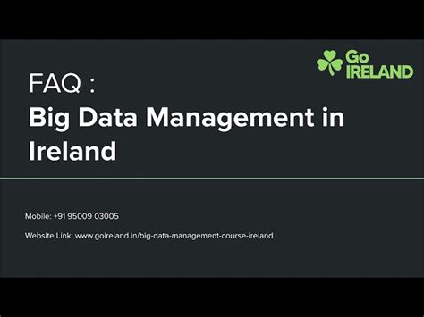 Masters in Big Data Management in Ireland | MSc Big Data Management in ...