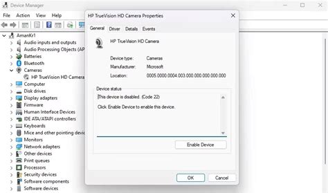 Camera Is Disabled Code 22 的图像结果