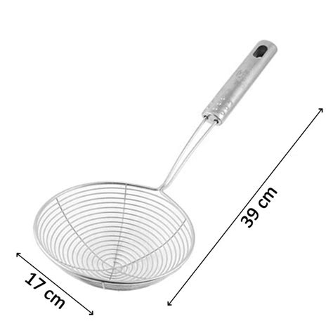 2357 Round Stainless Steel Deep Fry /Mesh Strainer - DeoDap
