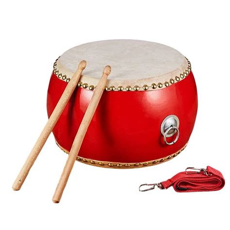 Buy Traditional Chinese Red Drum War Drum Cowhide Drum Big Drum Hall ...