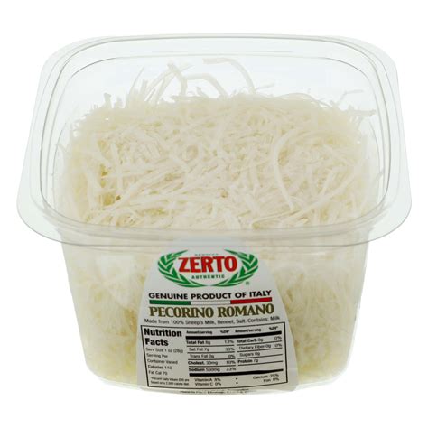 Zerto Shredded Pecorino Romano - Shop Cheese at H-E-B