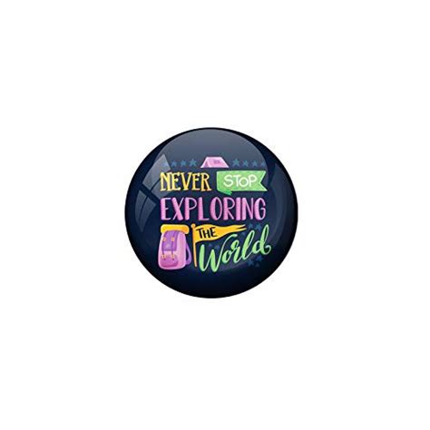 Buy AVI 58mm Regular Size Blue Colour Metal Fridge Magnet Never Stop ...