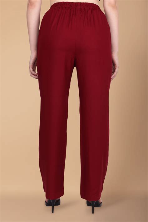 Buy Maroon Palazzo & Palazzo Pants For Women - Apella