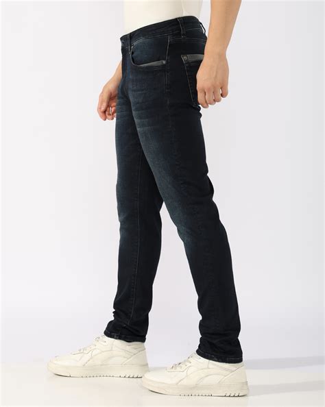 Albert Slim Fit Mid Rise Heavy Wash Light Blue Jeans