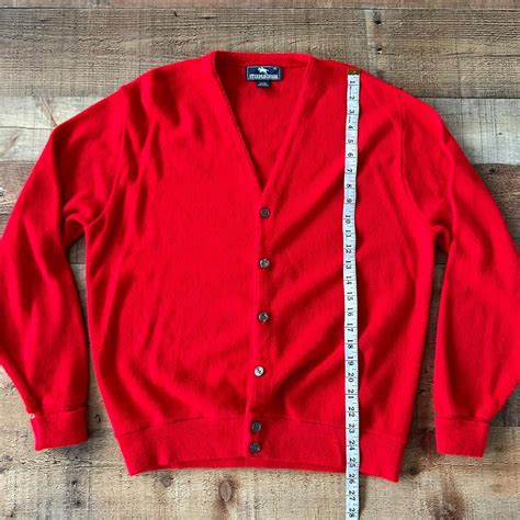 Vintage Steeplechase Button up Red Cardigan Grandpa... - Depop