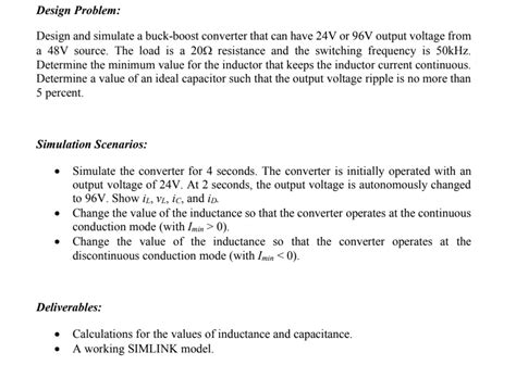 Design and Simulation of Buck Converter Problem Questions 的图像结果