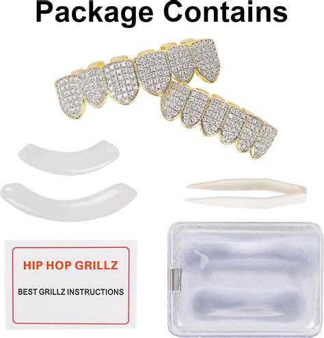 DUNCHATY Diamond Gold Grillz for Men Women - 18k India | Ubuy