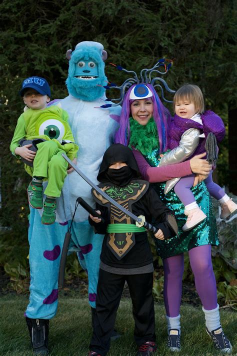 Monsters Inc Family Costume | Family halloween costumes, Monsters inc ...
