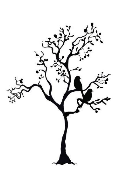 Birds On Tree Drawing at PaintingValley.com | Explore collection of ...