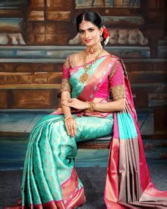 Banarasi Pure Silk Self Design Blouse Material Price in India - Buy ...