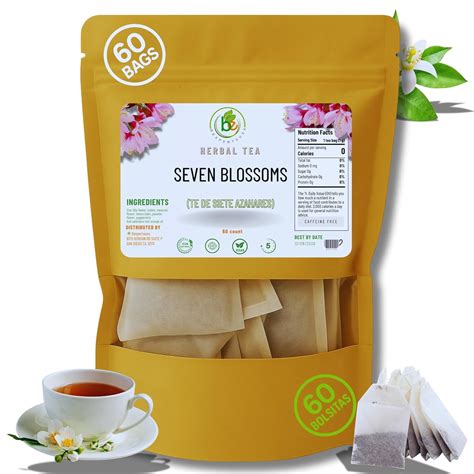 7 Siete Azahares Té (Seven Blossoms Tea) – 60 Tea Bags – 100% Natural ...
