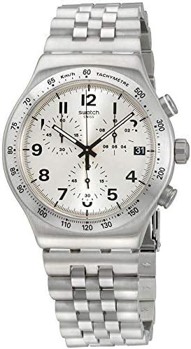Swatch Irony Silver Dial Stainless Steel Men's Watch YVS425G : Amazon ...