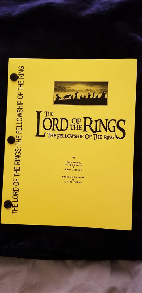 Image result for Lotr Script