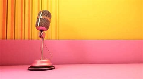 Vibrante 3d Fundo Texturizado De Papel Rosa E Amarelo, Composição ...