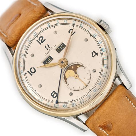 Omega Triple Date Moonphase Cosmic 1947 | Vintage Watch Centre