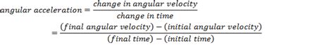 Angular Acceleration Formula