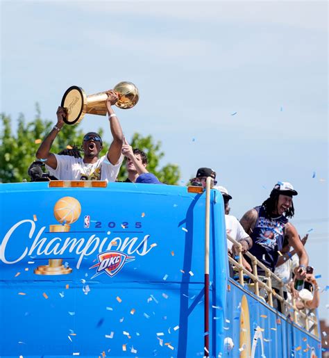 OKC Thunder takes victory lap in NBA Championship parade: See photos