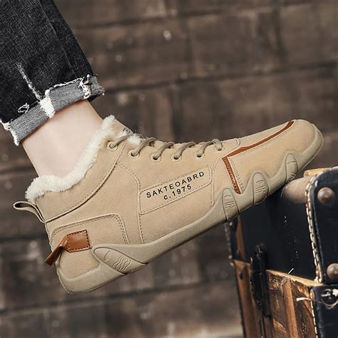 Men's Winter Shoes, Waterproof Snow Boots Platform India | Ubuy