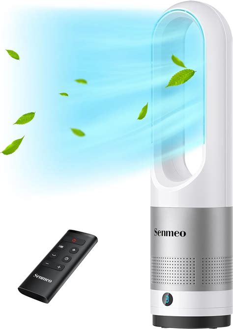 Amazon.com: Senmeo Bladeless Fan for Bedroom, 22" Tower Fan with Remote ...