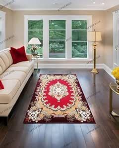 Buy ARF - AYYUB RUGS FLOORING Red Carpet Soft Acrylic Wool Thick Hand ...