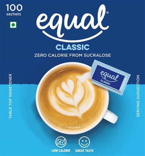 Buy EQUAL CLASSIC ZERO CALORIE SWEETENER SUGAR FREE CALORIE CONTROL 100 ...