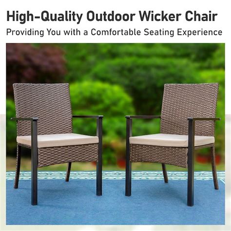 Sunshine Valley 7 Rattan Patio Dining Set Steel Rectangle Table with 6 ...