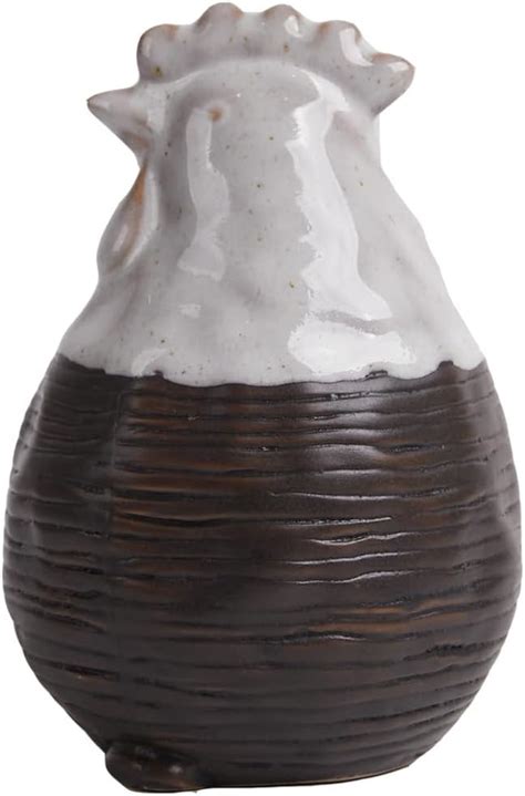 Buy HAUCOZE Hen Statue Figurine Table Sculpture Decor Ceramic Arts Home ...